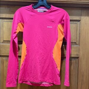 Columbia Fuchsia and Tangerine Long Sleeve Top